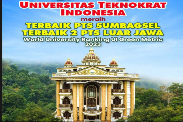 Komitmen Lestarikan Lingkungan Universitas Teknokrat Kampus Hijau 