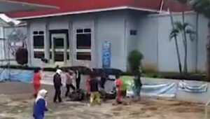 Perampok Bersenjata Tajam Berulah, Uang SPBU Raib, Petugas Terluka