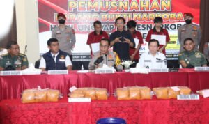 Polda Sumsel Musnahkan 49,24 Kg Sabu Jaringan Internasional Golden Crescent