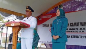 Hadiri Sertijab Camat Way Serdang, Bupati Elfianah: Terus Tingkatkan Etos Kerja