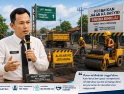 Pemkab Lampung Selatan Mulai Tangani Jalan RA Basyid, Kontrak Proyek Sudah Rampung